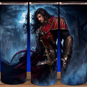 Castlevania - Gabriel Belmont with Castle Background Cup Mug Tumbler 20oz